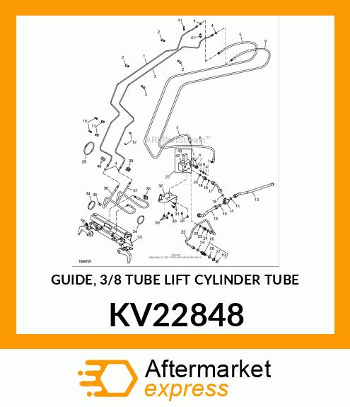 GUIDE, 3/8 TUBE LIFT CYLINDER TUBE KV22848