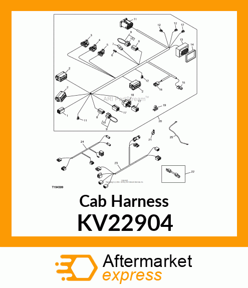 Cab Wiring Harness KV22904