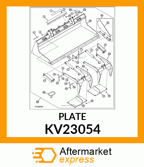 BOLT-ON SIDE PLATES FOR GS KV23054