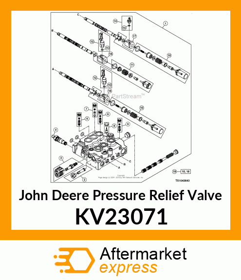 KIT, 300 BAR SHOCK VALVE KV23071