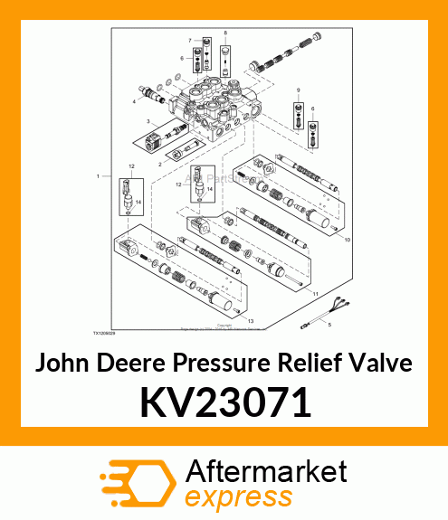 KIT, 300 BAR SHOCK VALVE KV23071