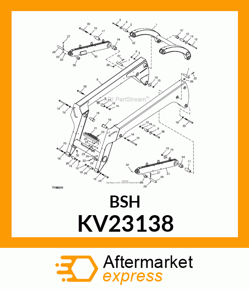 BUSHING BUSHING, FRAME END KV23138