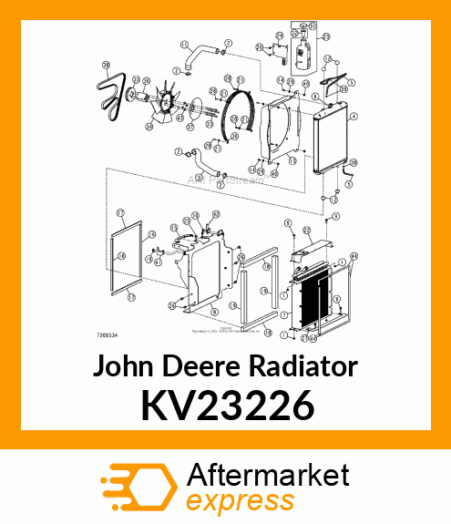 RADIATOR ASSY TITAN 324/328 KV23226