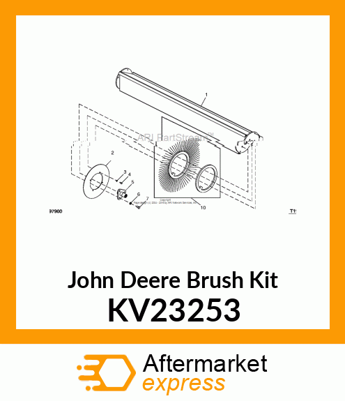 BRUSH KIT, POLY/WIRE COMBO KV23253