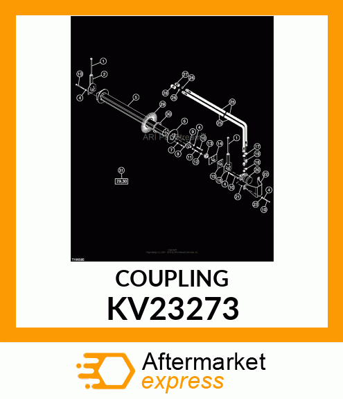 COUPLING, SPLINED HUB, BA72, BA84 KV23273