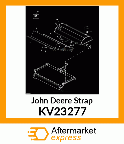 STRAP, RETAINING DIRT DEFLECTOR, 72 KV23277