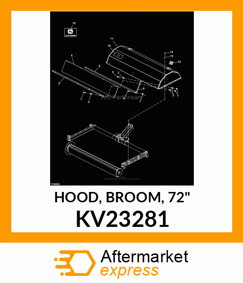 HOOD, BROOM, 72" KV23281