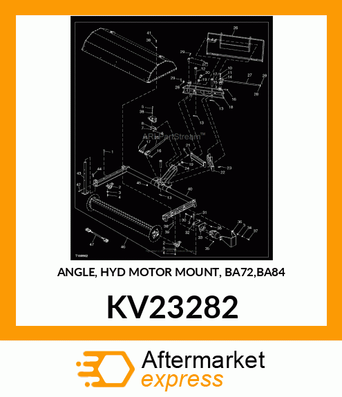 ANGLE, HYD MOTOR MOUNT, BA72,BA84 KV23282