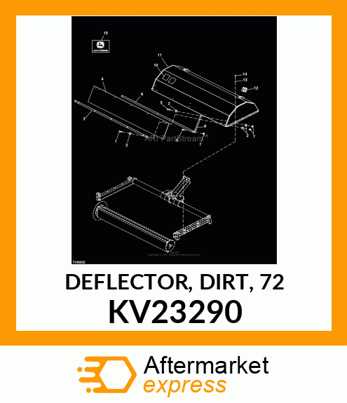 DEFLECTOR, DIRT, 72 KV23290