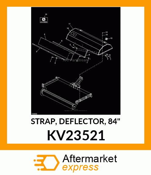 STRAP, DEFLECTOR, 84" KV23521