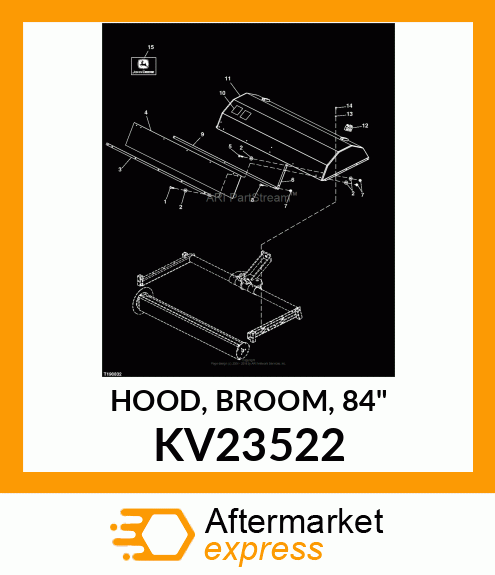 HOOD, BROOM, 84" KV23522