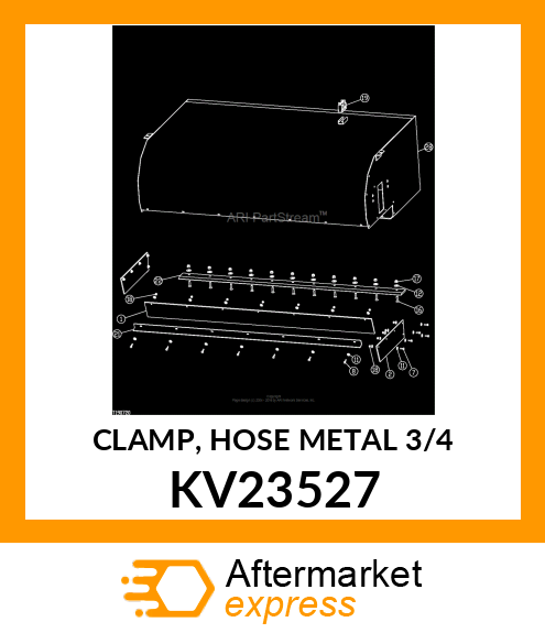 CLAMP, HOSE METAL 3/4 KV23527