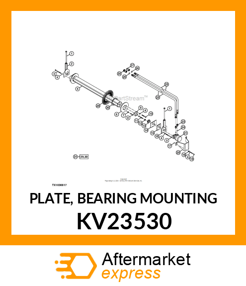 PLATE, BEARING MOUNTING KV23530