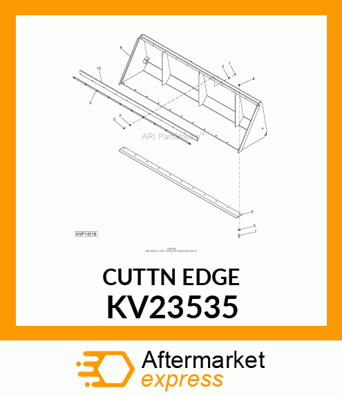 BLADE, 1/2 X 4 , ONE BEVEL, BOLT KV23535