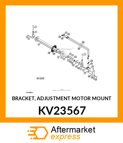 BRACKET, ADJUSTMENT MOTOR MOUNT KV23567