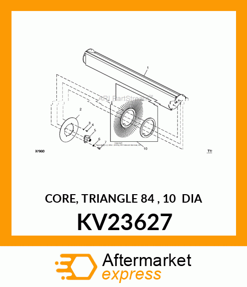 CORE, TRIANGLE 84 , 10 DIA KV23627