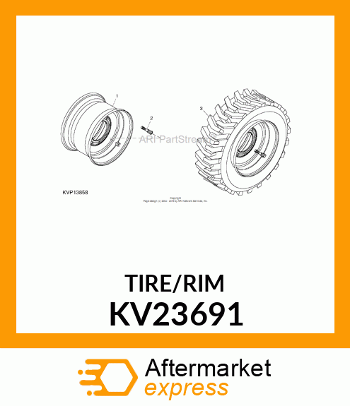 Tire And Wheel Assembly - 0111AB 14X17.5 SKS HAULER HD TIRE (Part is Obsolete) KV23691