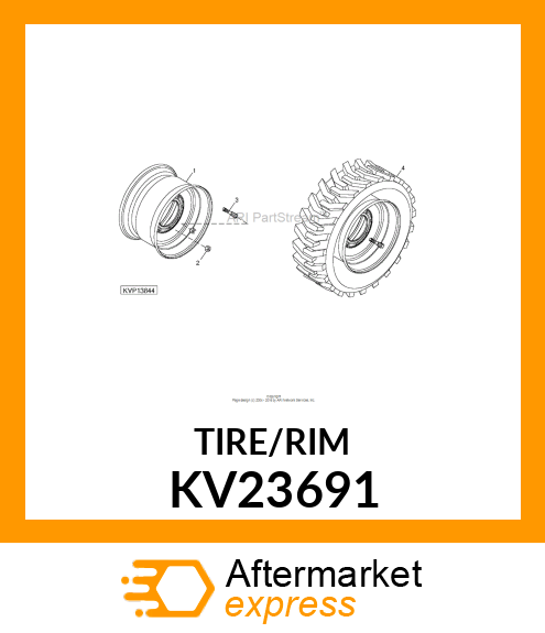 Tire And Wheel Assembly - 0111AB 14X17.5 SKS HAULER HD TIRE (Part is Obsolete) KV23691