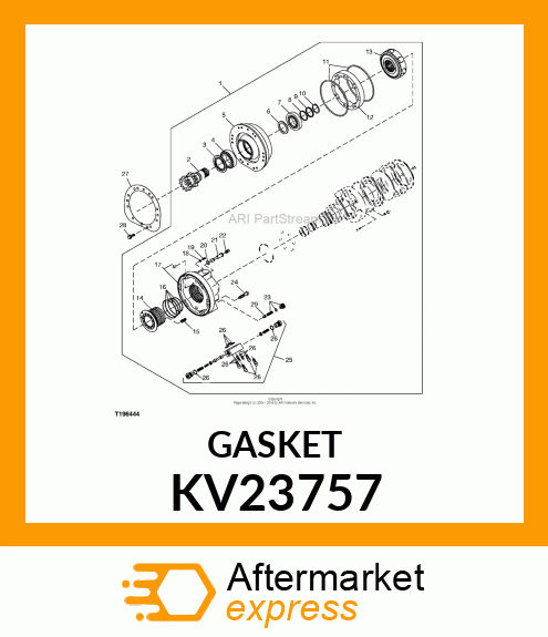 GASKET, BRAKE MOTOR TO CHAIN CASE B KV23757