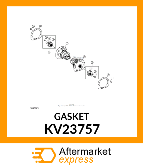 GASKET, BRAKE MOTOR TO CHAIN CASE B KV23757