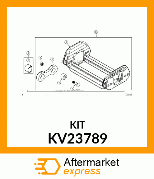 AXLE BLOCK SPACER KIT KV23789