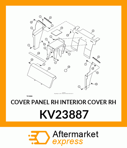 COVER PANEL RH INTERIOR COVER RH KV23887