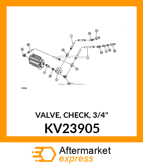 VALVE, CHECK, 3/4" KV23905