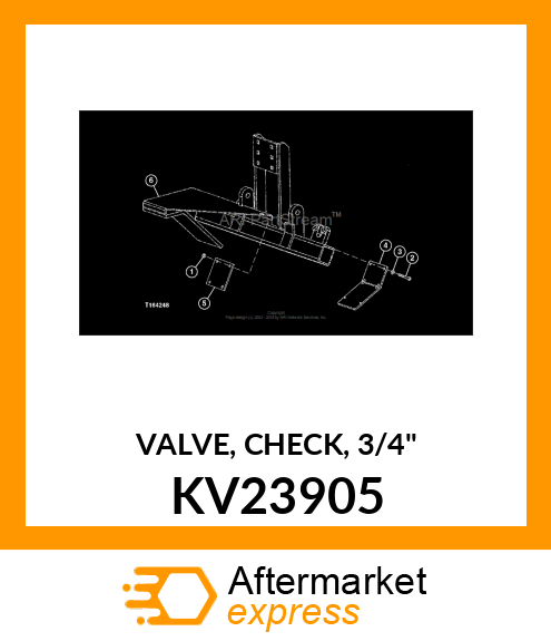 VALVE, CHECK, 3/4" KV23905