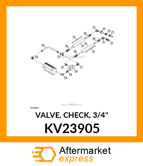 VALVE, CHECK, 3/4" KV23905