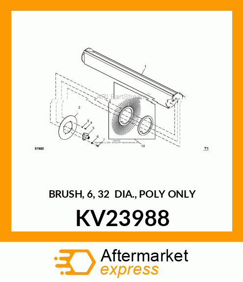 BRUSH KIT, POLY KV23988