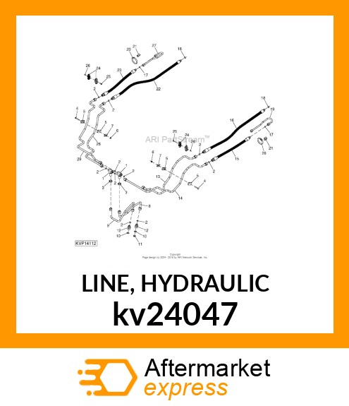 LINE, HYDRAULIC kv24047