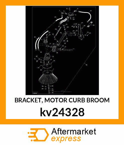 BRACKET, MOTOR CURB BROOM kv24328