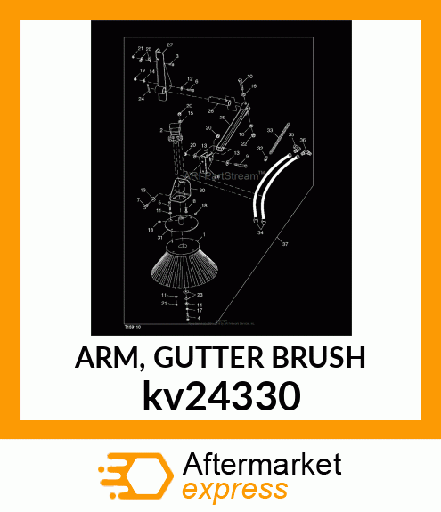 ARM, GUTTER BRUSH kv24330