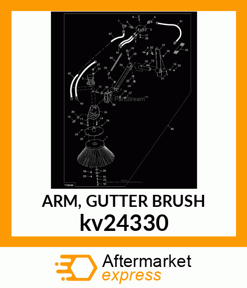 ARM, GUTTER BRUSH kv24330