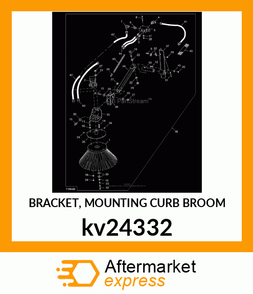 BRACKET, MOUNTING CURB BROOM kv24332
