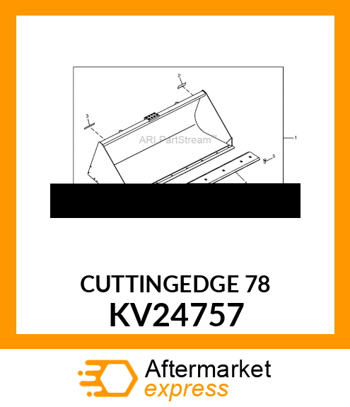 BUCKET, 78" HD UTIL W/EDGE KV24757