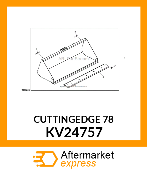 BUCKET, 78" HD UTIL W/EDGE KV24757