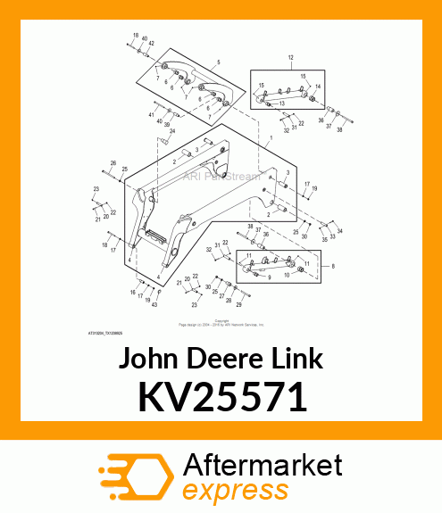 WELDMENT, UPPER LINK KV25571