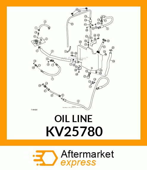 OIL LINE KV25780