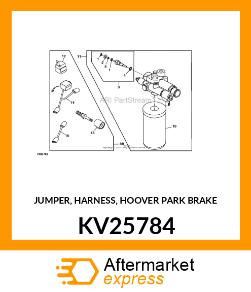 JUMPER, HARNESS, HOOVER PARK BRAKE KV25784