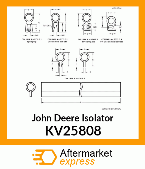 SEALING TRIM KV25808