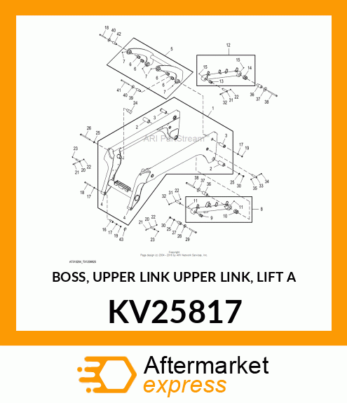 BOSS, UPPER LINK UPPER LINK, LIFT A KV25817