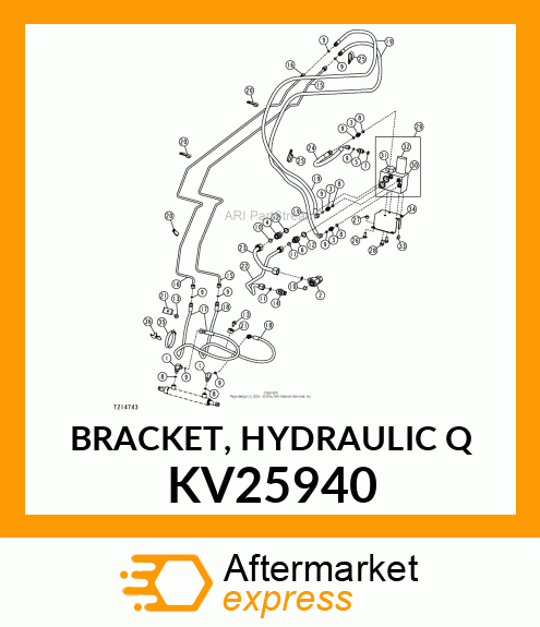 BRACKET, HYDRAULIC Q KV25940