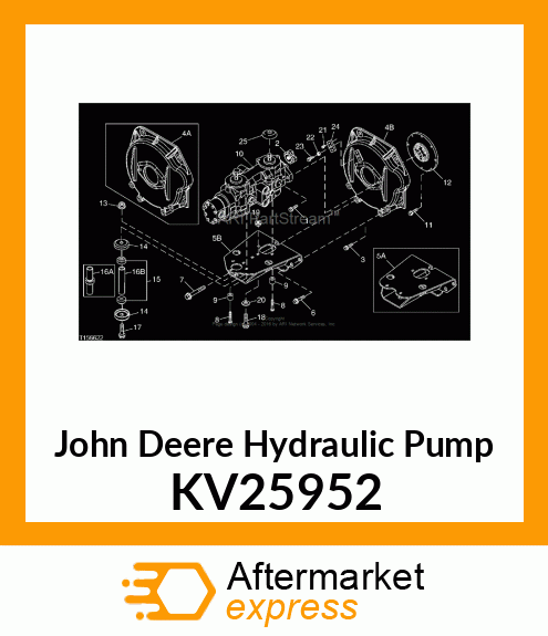 PUMP, HYDRAULIC TRIPLE KV25952