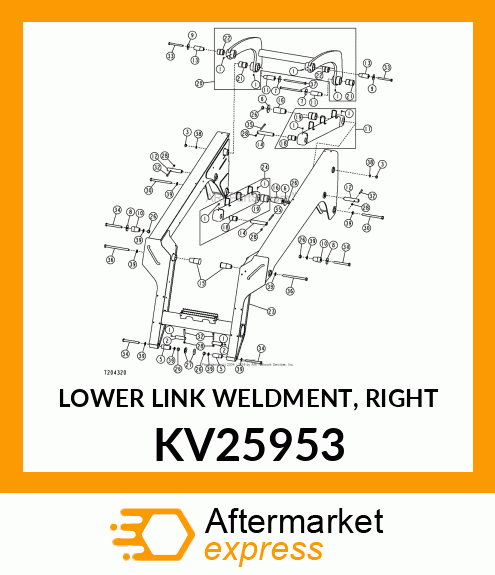 LOWER LINK WELDMENT, RIGHT KV25953