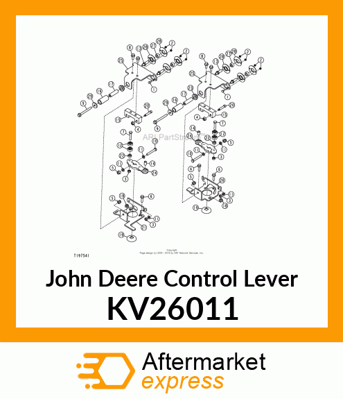 LEVER, PUMP CTRL W ISOLATOR HYDROST KV26011