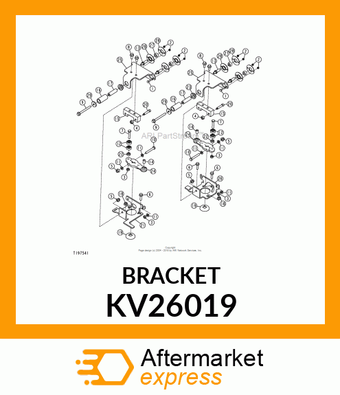 BRACKET, TOP CENTERING PLATE TOP CE KV26019