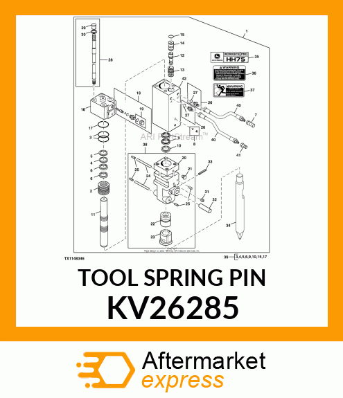 TOOL SPRING PIN KV26285