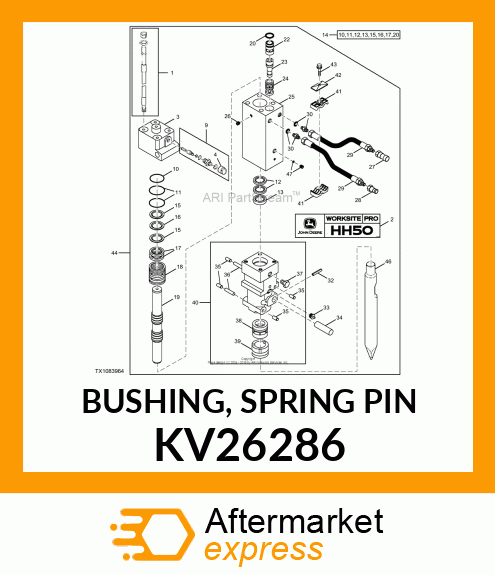 BUSHING, SPRING PIN KV26286