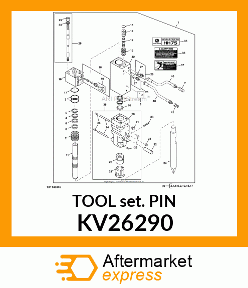 TOOL SET PIN KV26290